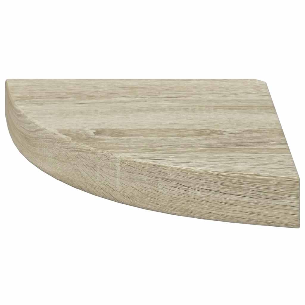 vidaXL Corner Shelf | Set of 4 | Oak | Honeycomb MDF | 25 cm | Corner Shelf 6