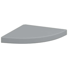 vidaXL Corner Shelf |  Set of 2 | Grey | Honeycomb MDF, metal | Small 5