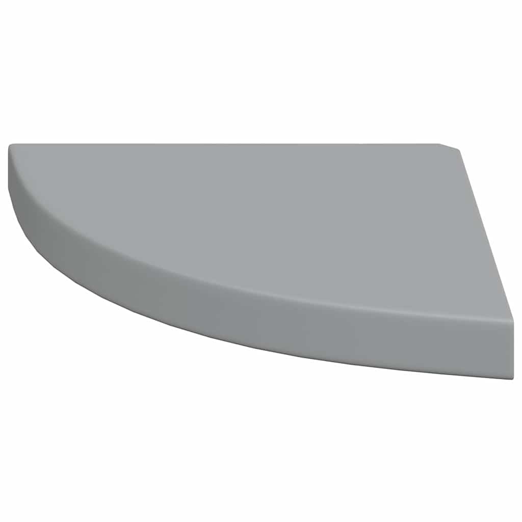 vidaXL Corner Shelf |  Set of 2 | Grey | Honeycomb MDF, metal | Small 6