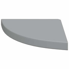 vidaXL Corner Shelf |  Set of 2 | Grey | Honeycomb MDF, metal | Small 6