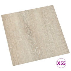 vidaXL Flooring Planks Beige 5.11 m² 55 pcs PVC 3