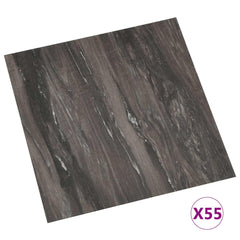 vidaXL Flooring Planks Dark Grey 5.11 m² 55 pcs PVC 3