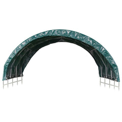 vidaXL Livestock Tent PVC 3,7x3,7 m Green 3