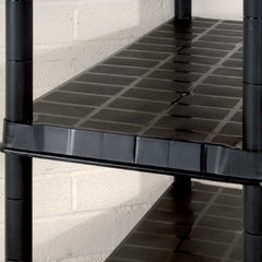 vidaXL Storage Shelf 5-Tier Black 85x40x185 cm Plastic 6