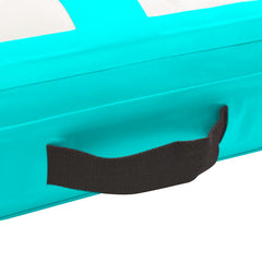 Inflatable Gymnastics Mat with Pump PVC Depth 100 cm Height 15 cm Green 60 cm