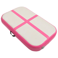vidaXL Inflatable Gymnastics Mat with Pump 60x100x20 cm PVC Pink 2