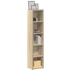vidaXL CD Cabinet | Set of 2 | Sonoma oak | Engineered wood | Tall | CD Cabinet 4