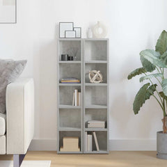vidaXL CD Cabinet | Set of 2 | Concrete Grey | Engineered Wood 3