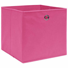 vidaXL Storage Box | Set of 10 | Pink | Non-woven fabric | 28x28x28 cm 2