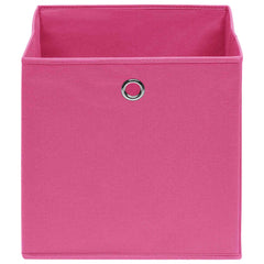 vidaXL Storage Box | Set of 10 | Pink | Non-woven fabric | 28x28x28 cm 3