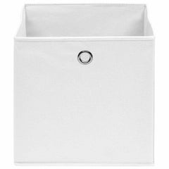 vidaXL Storage Box |  Set of 10 | White | Non-woven fabric | 28 x 28 x 28 cm 3