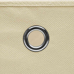 vidaXL Storage Boxes 10 pcs Non-woven Fabric 28x28x28 cm Cream 4
