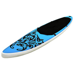 92737 vidaXL Inflatable Stand Up Paddleboard Set 305x76x15 cm Blue 2