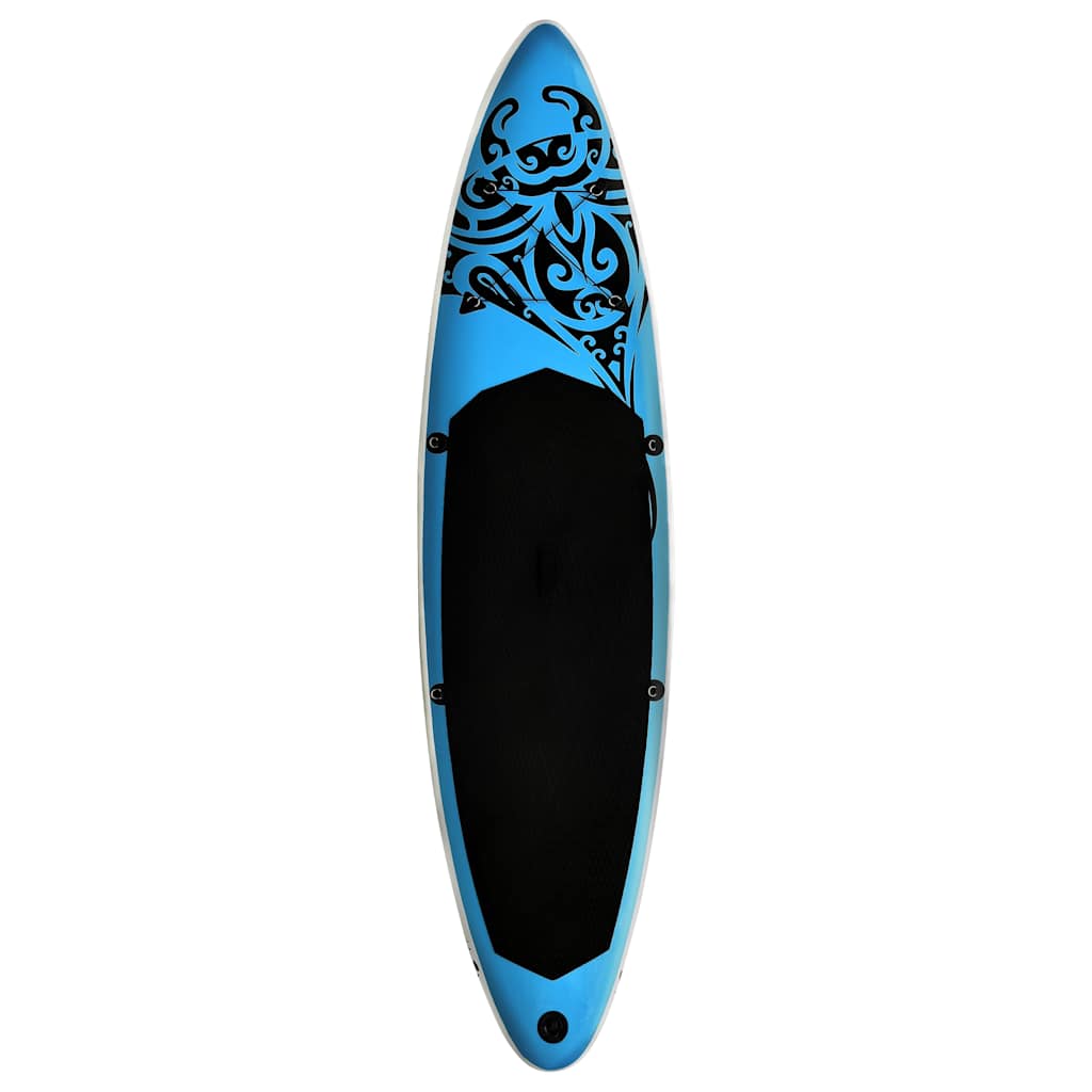 92737 vidaXL Inflatable Stand Up Paddleboard Set 305x76x15 cm Blue 3