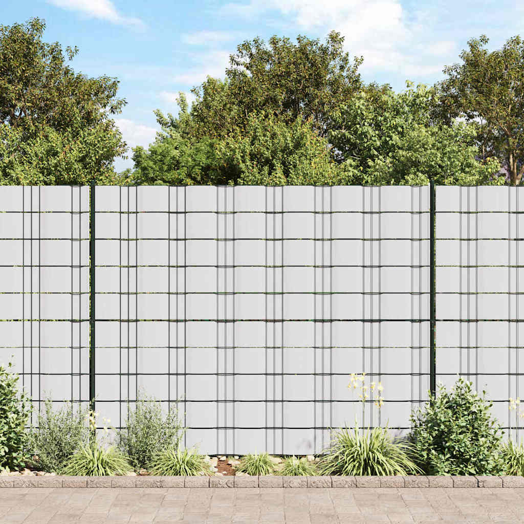 vidaXL Privacy Strip PVC 70x0.19 m White 1
