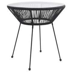 vidaXL Garden Dining Table | Black, Transparent 1
