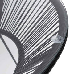vidaXL Garden Dining Table | Black, Transparent 3