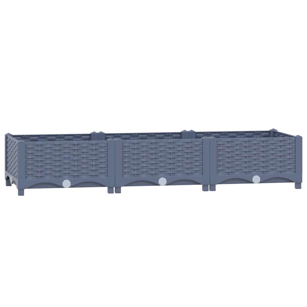 310399 vidaXL Raised Bed 120x40x23 cm Polypropylene 2