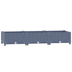 310399 vidaXL Raised Bed 120x40x23 cm Polypropylene 2