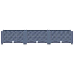 310399 vidaXL Raised Bed 120x40x23 cm Polypropylene 3
