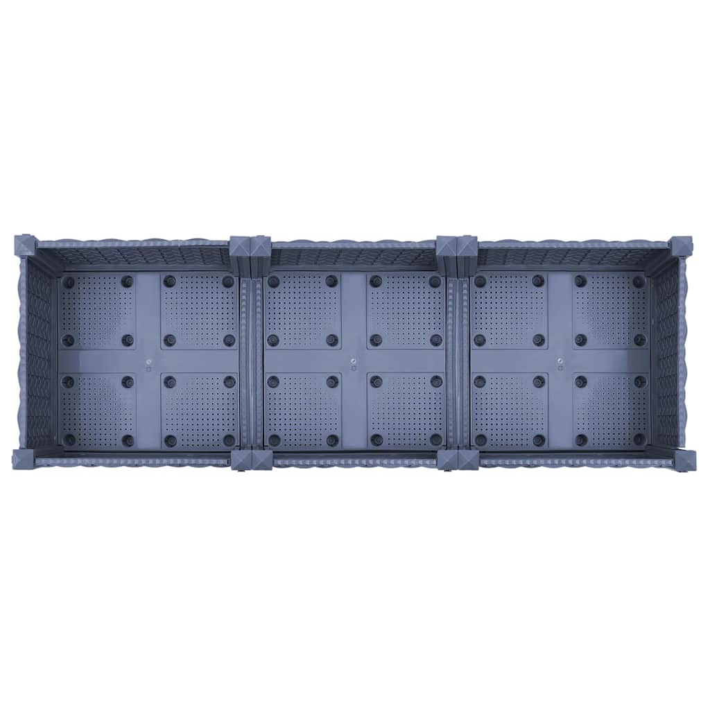 310399 vidaXL Raised Bed 120x40x23 cm Polypropylene 5