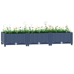 310399 vidaXL Raised Bed 120x40x23 cm Polypropylene 1