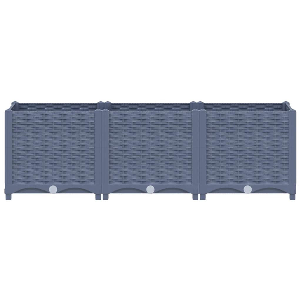 310403 vidaXL Raised Bed 120x40x38 cm Polypropylene 3