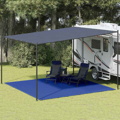 vidaXL Tent Carpet 400x400 cm Blue HDPE 1