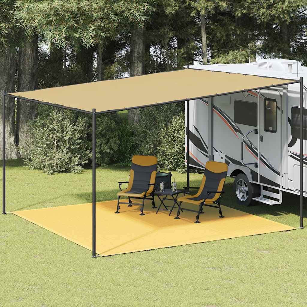 vidaXL Tent Carpet 400x400 cm Beige 1