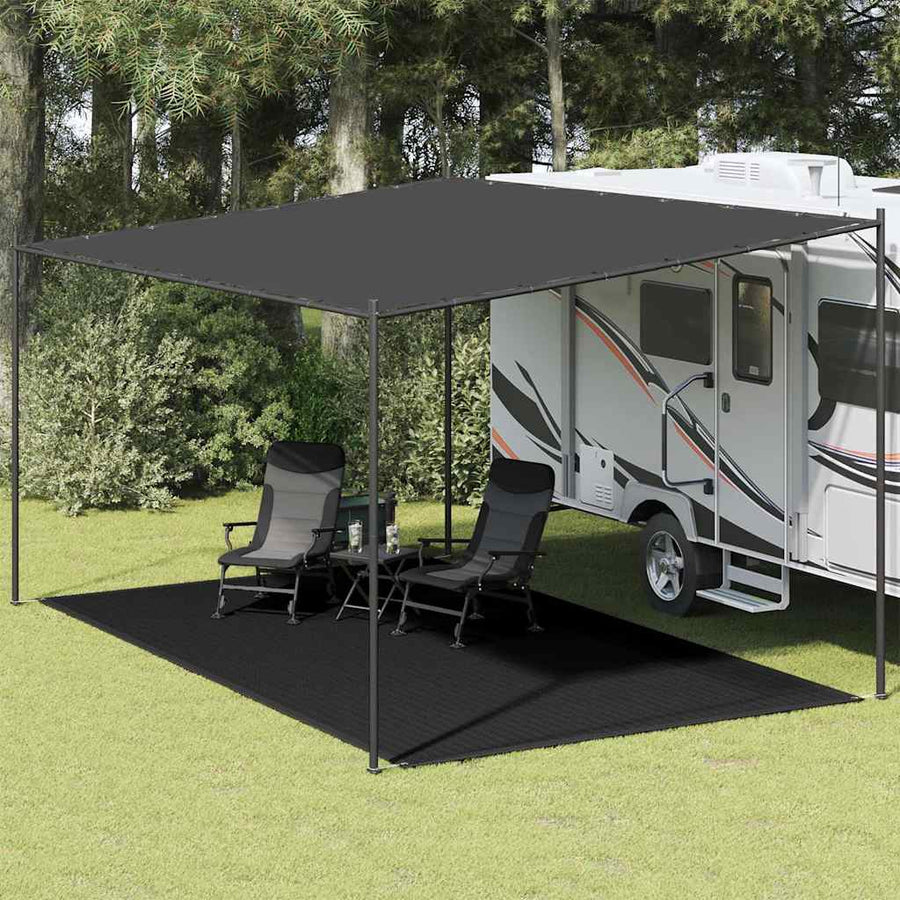 310789 vidaXL Tent Carpet 300x500 cm Black 1
