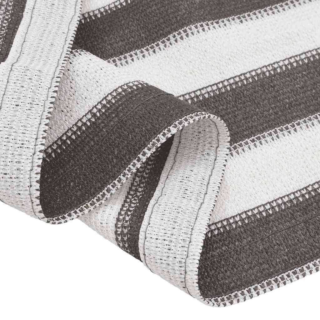 vidaXL Tent Carpet 250x450 cm Anthracite and White 6