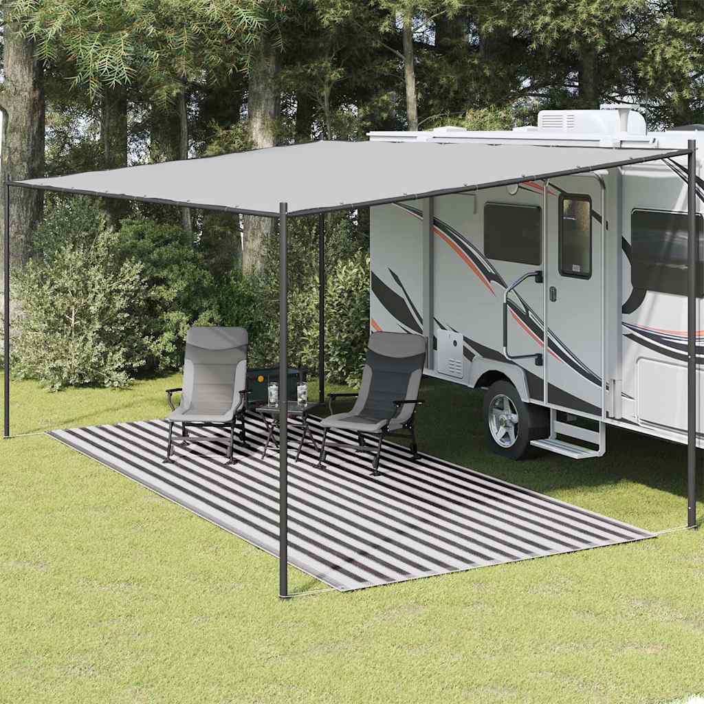 vidaXL Tent Carpet 250x500 cm Anthracite and White 1