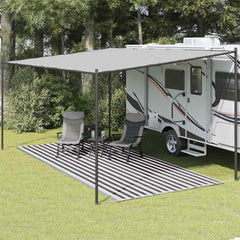 vidaXL Tent Carpet 250x500 cm Anthracite and White 1