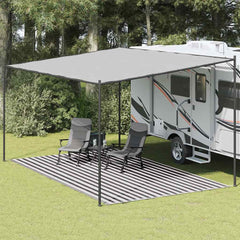 vidaXL Tent Carpet 300x500 cm Anthracite and White 1