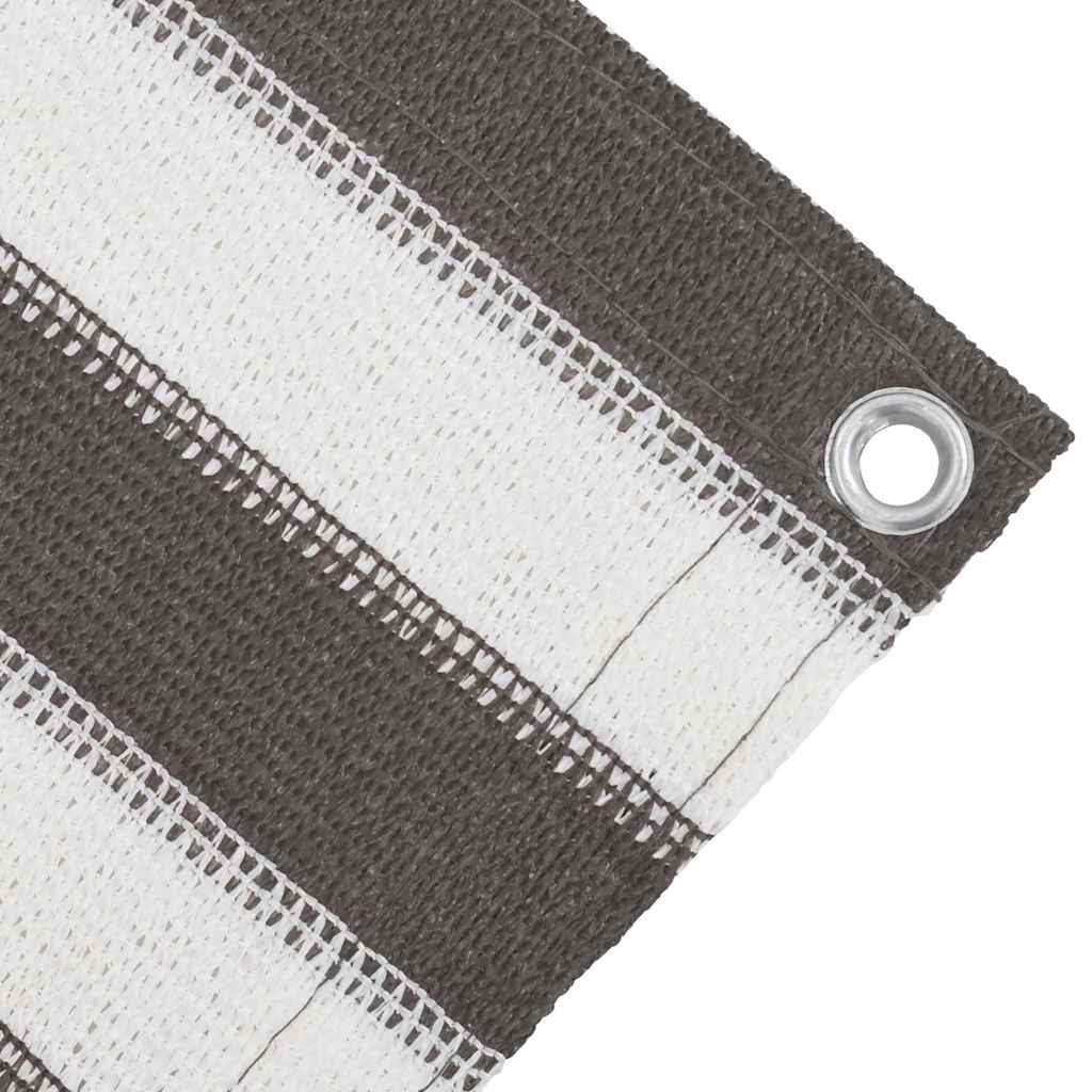 vidaXL Tent Carpet Anthracite and White 400x700 cm HDPE 4
