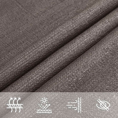 vidaXL Sunshade Sail 160 g/m² Anthracite 7x7 m HDPE 5