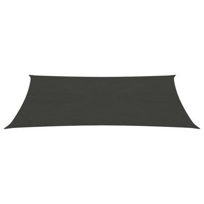 Sunshade Sail 160 g/m² Anthracite 2x5 m HDPE