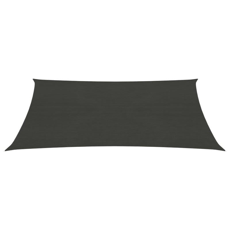 Sunshade Sail 160 g/m² Anthracite 3.5x4.5 m HDPE