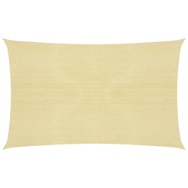 Sunshade Sail 160 g/m² Beige 2.5x4.5 m HDPE