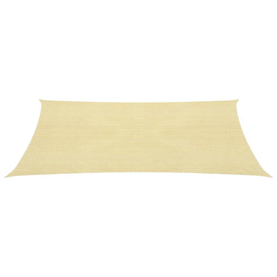 Sunshade Sail 160 g/m² Beige 4x7 m HDPE