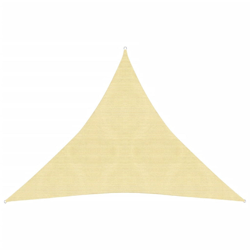 Sunshade Sail 160 g/m² Beige 6x6x6 m HDPE