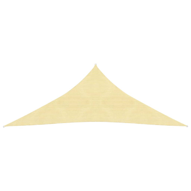 Sunshade Sail 160 g/m² Beige 6x6x6 m HDPE