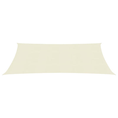 Sunshade Sail 160 g/m² Cream 3.5x5 m HDPE