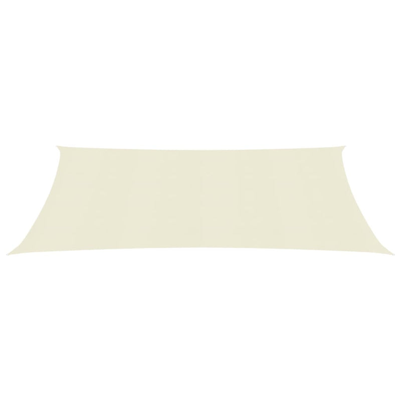 Sunshade Sail 160 g/m² Cream 6x8 m HDPE