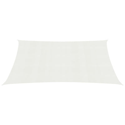 Sunshade Sail 160 g/m² White 3x6 m HDPE