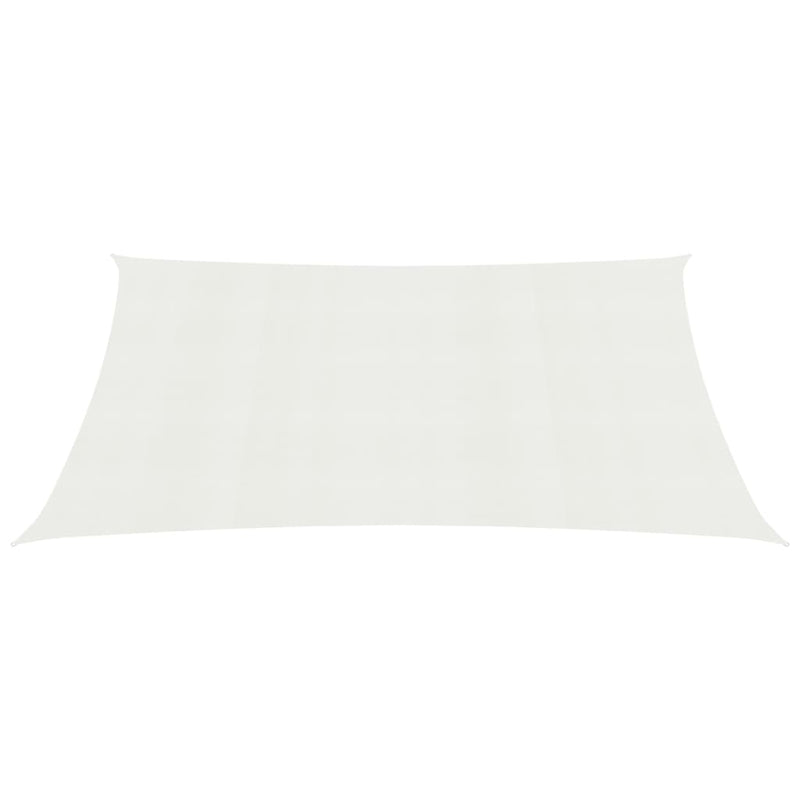 Sunshade Sail 160 g/m² White 3x6 m HDPE