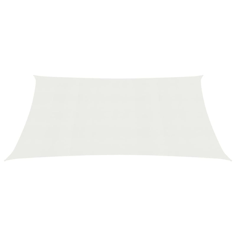 Sunshade Sail 160 g/m² White 4x5 m HDPE