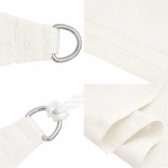 vidaXL Sunshade Sail 160 g/m² White 6x7 m HDPE 6