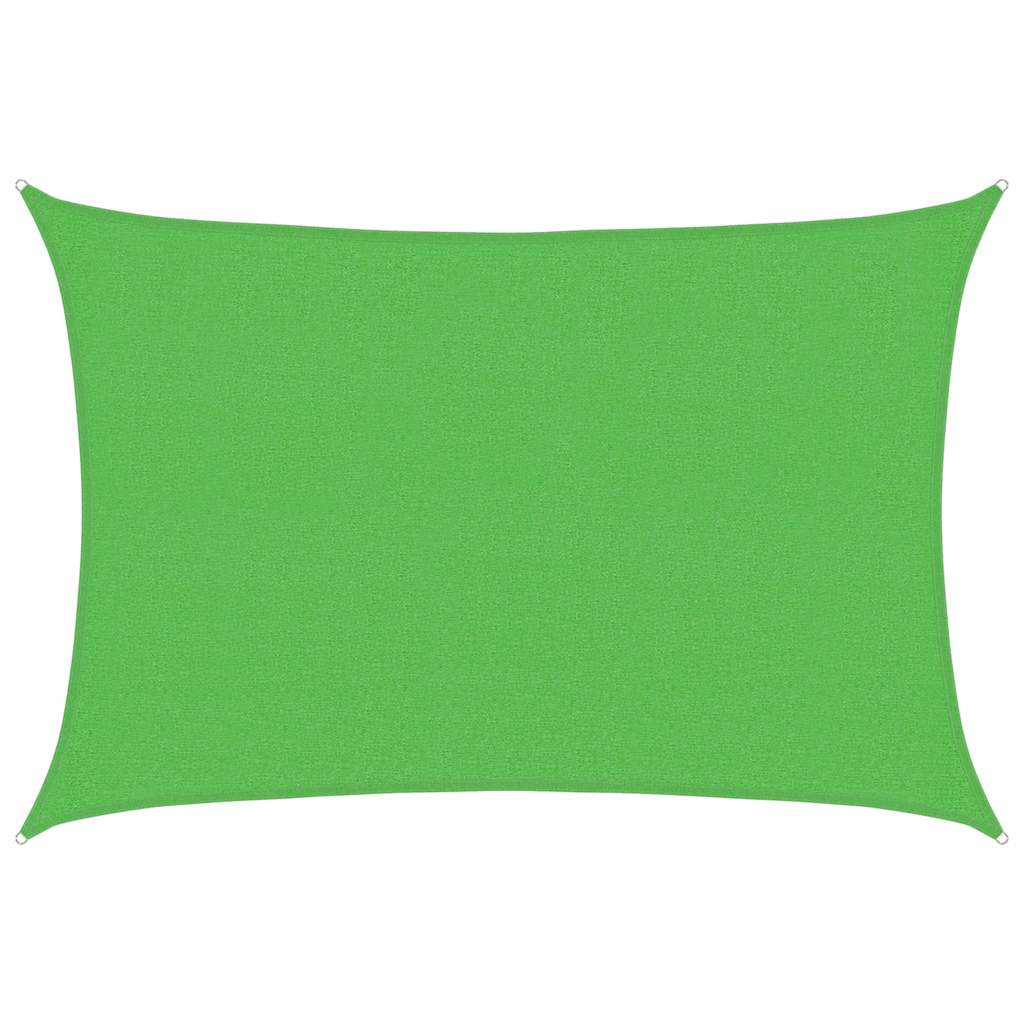 vidaXL Sunshade Sail 160 g/m² Light Green 2.5x4 m HDPE 2