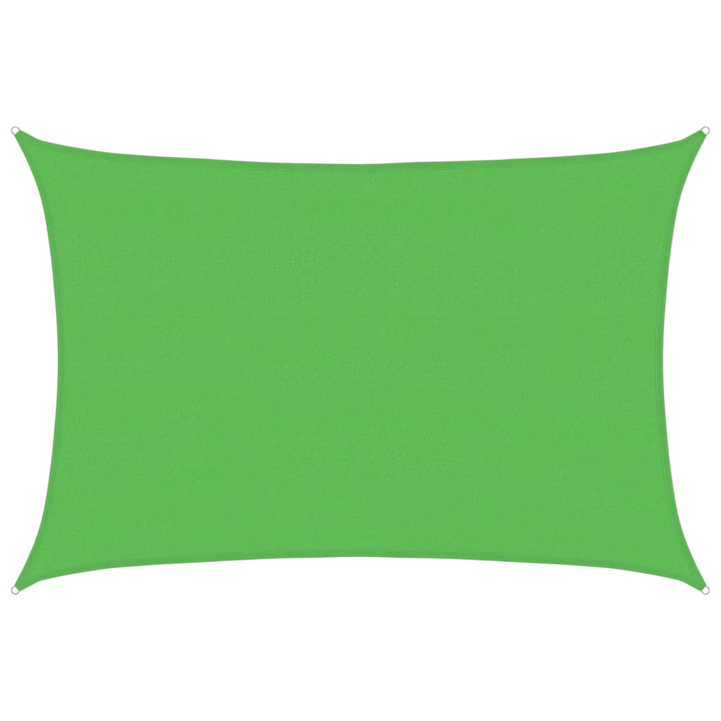 vidaXL Sunshade Sail 160 g/m² Light Green 4x6 m HDPE 2